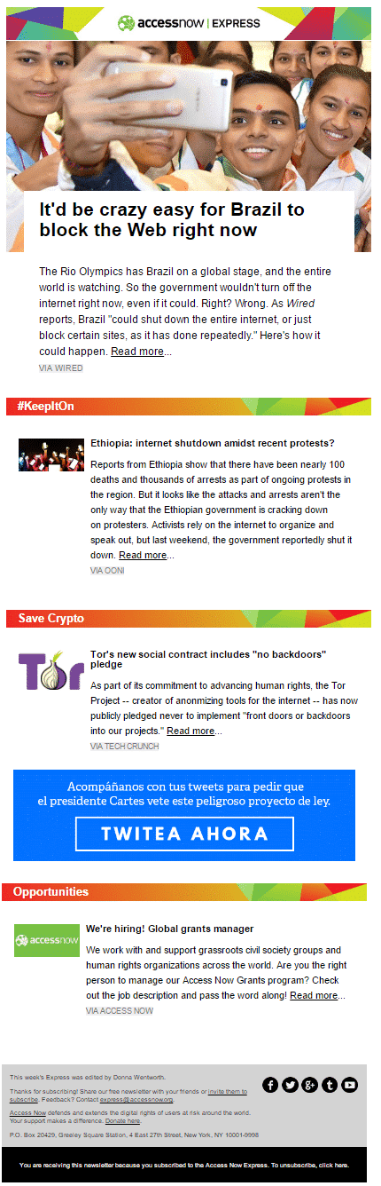 Access Email Template