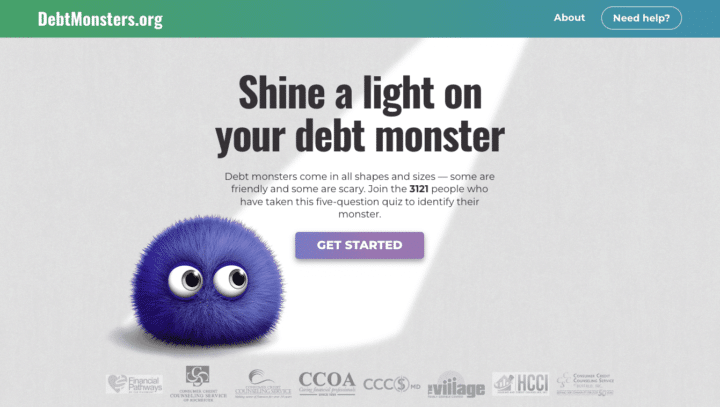 Debt Monsters Website