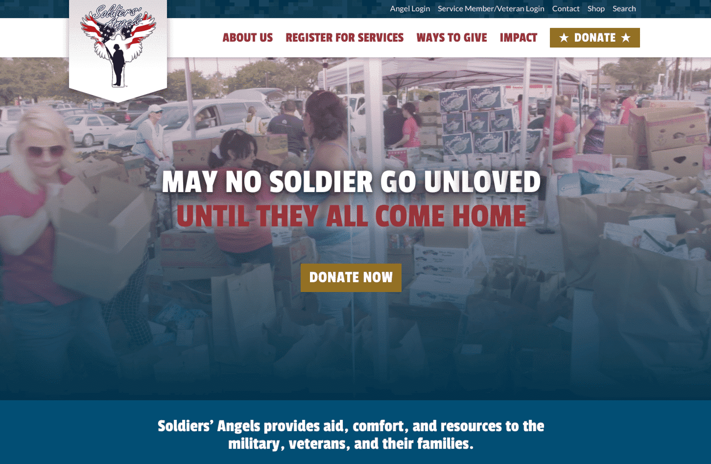 Screenshot of Soldiers’ Angels Increases Connections with Volunteers and Service Members Using New WordPress Site