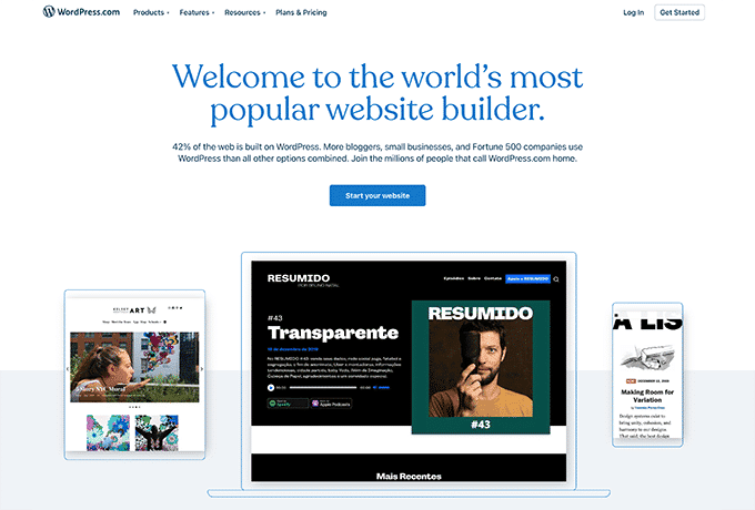 Screenshot of the nonprofit website builder WordPress