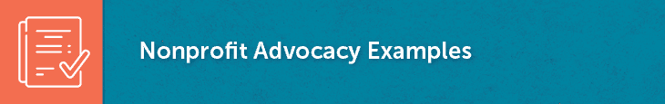 Here are some examples of nonprofit advocacy.