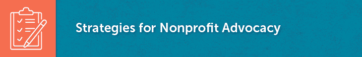 Strategies for nonprofit advocacy.