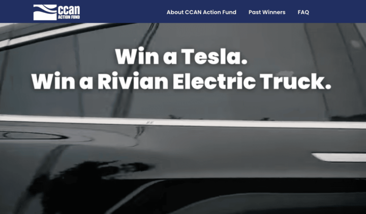 CCAN Action Fund Raffle Homepage