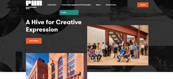 Powerhouse Arts homepage