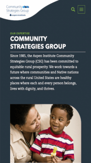 Aspen Community Strategies Group Mobile Website