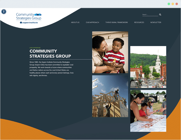 This is an example of Cornershop Creative's nonprofit web design and development work.