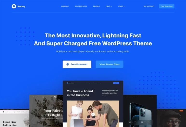 Blocksy is a WordPress theme for nonprofits that we love.