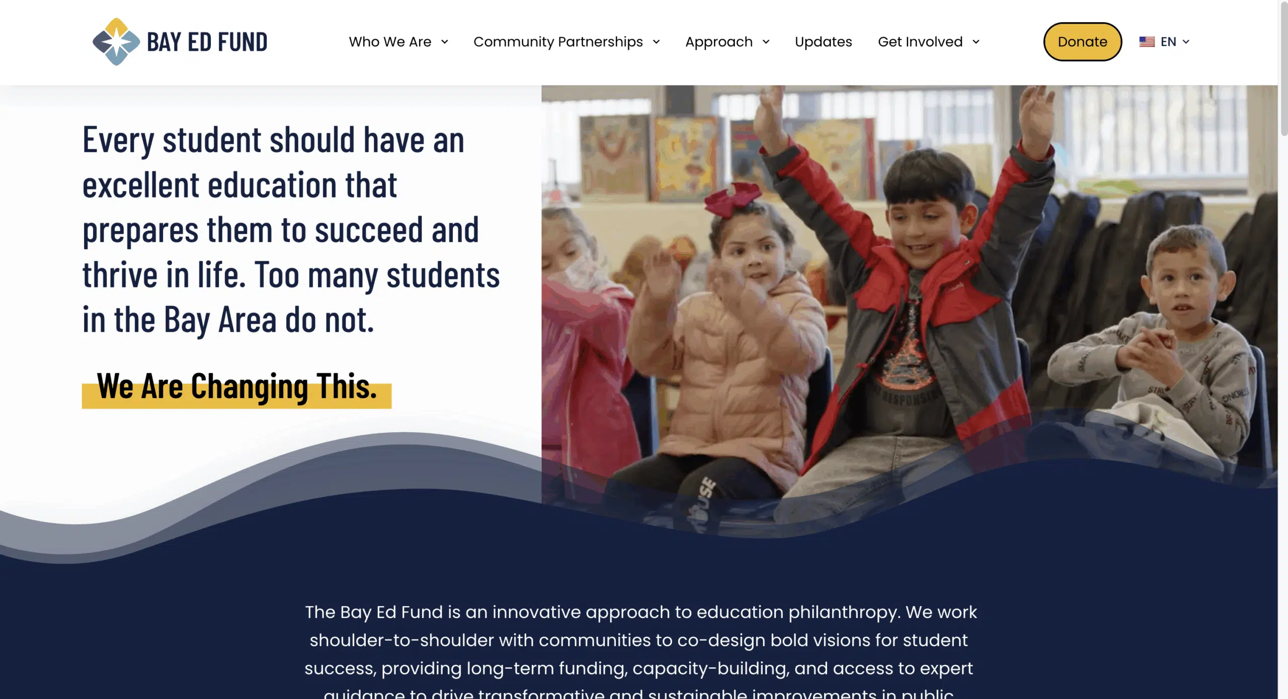 Building Bay Ed Fund’s New Mission-Driven Website to Support Transformative Change in Bay Area Public Schools