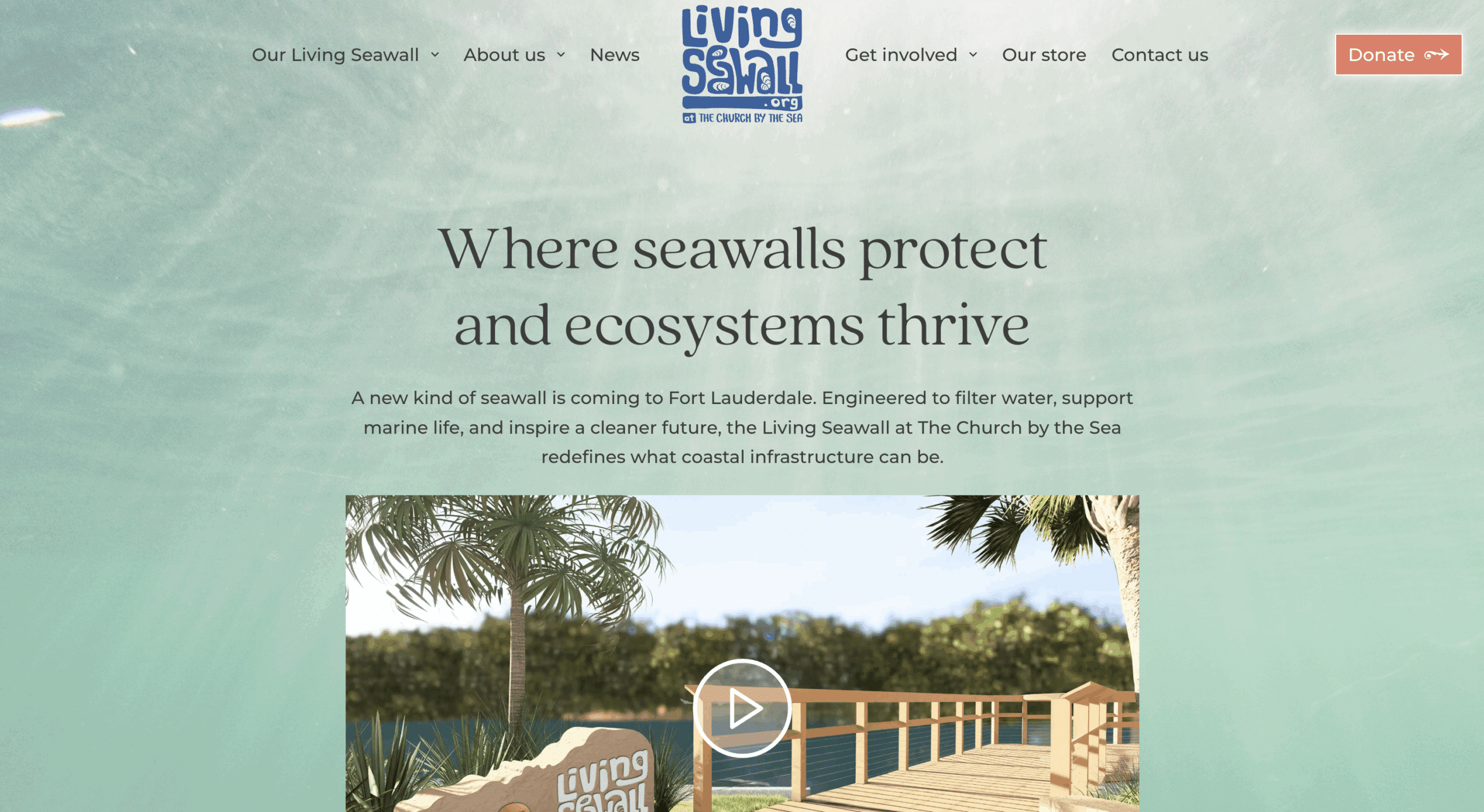 Building a Website That Reflects the Heart Behind the Living Seawall in Fort Lauderdale