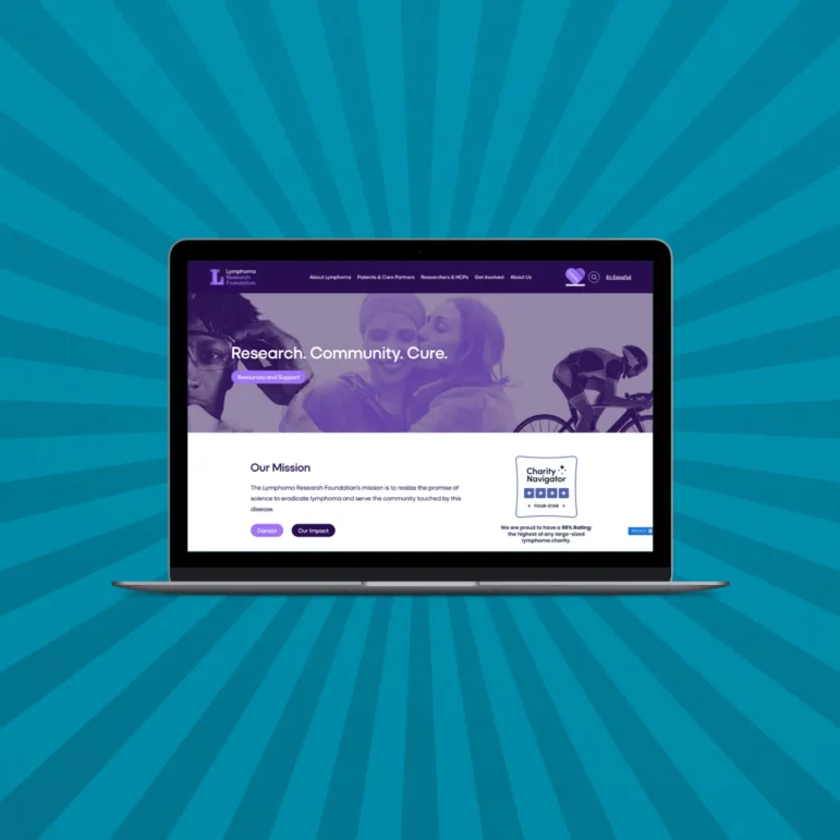 The Lymphoma Research Foundation collaborated with our nonprofit web design agency on a full-scale design refresh.