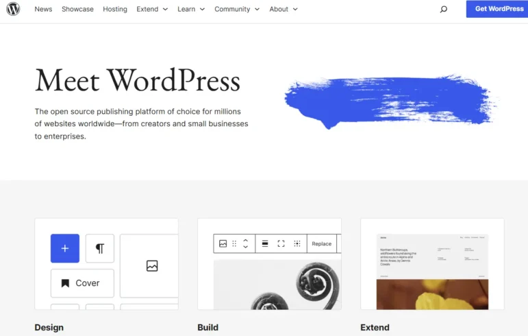 WordPress is a leading nonprofit web design platform thanks to its flexibility and customization abilities.
