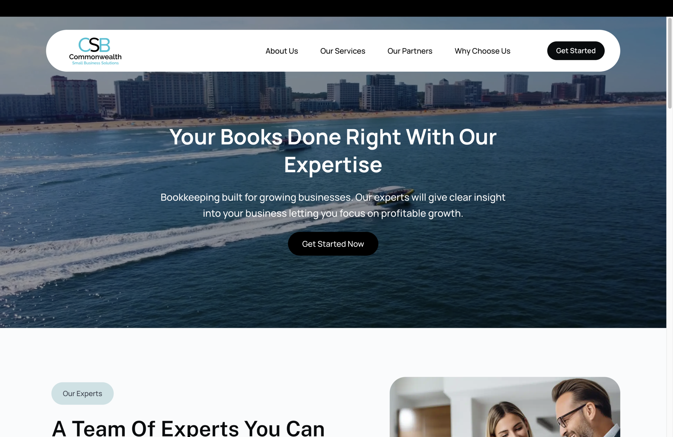 Launching a Brand New Business: Clean & Professional for Commonwealth Small Business Solutions