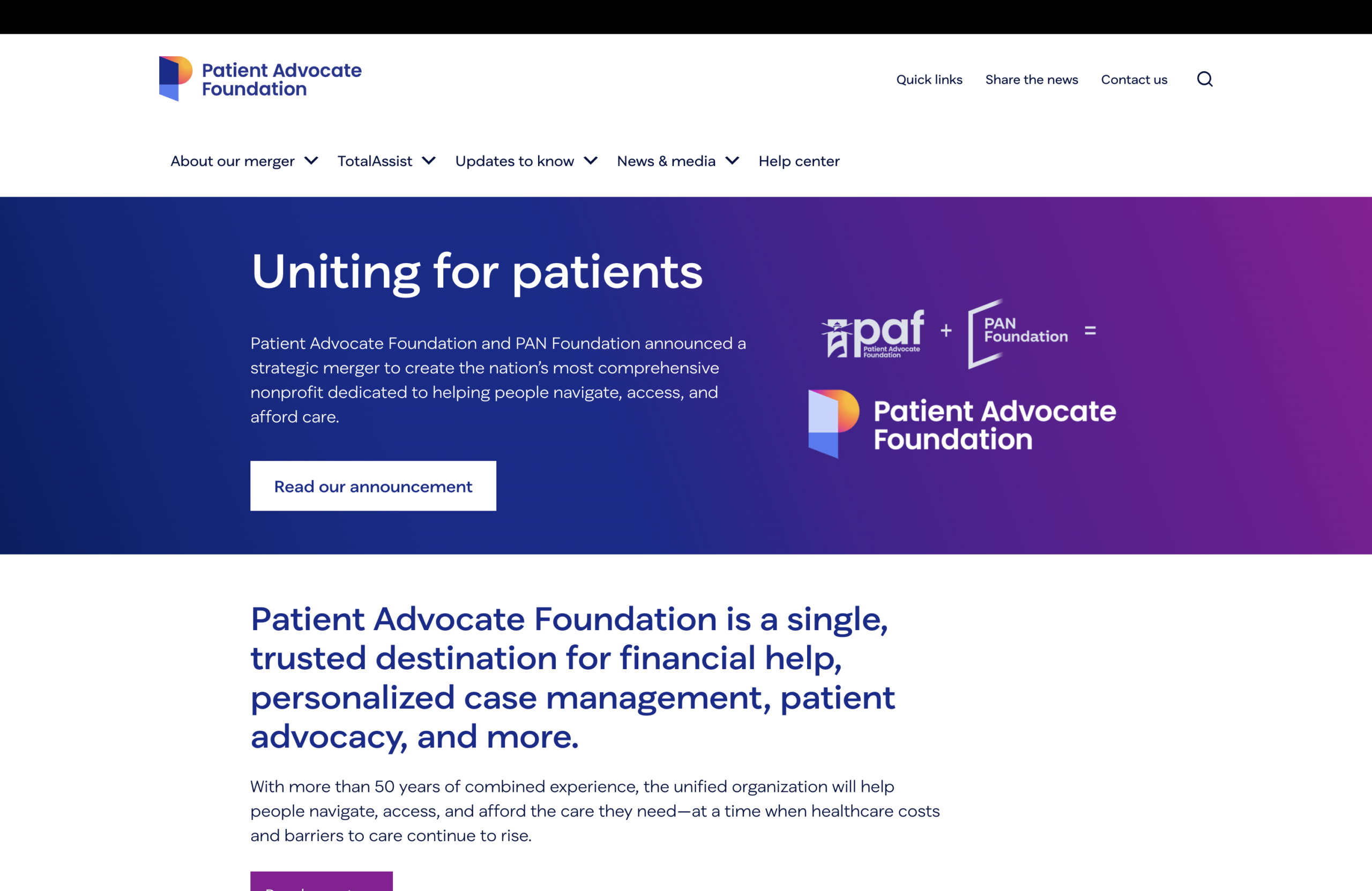 Navigating a Complex Transition with PAN Foundation
